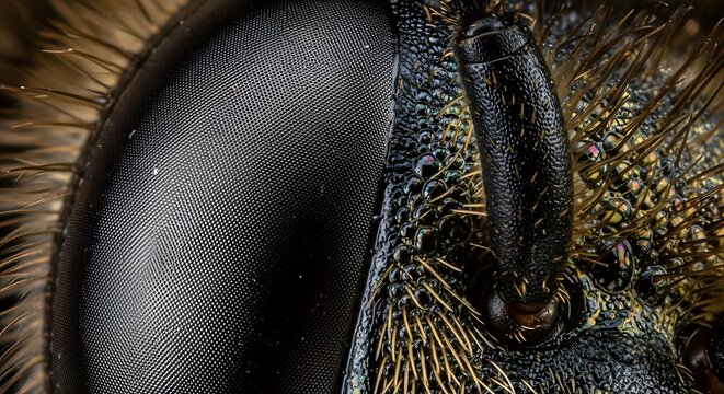 Intricate macro view of iridescent peacock feather detail