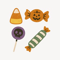 Halloween candy illustration PNG