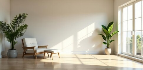 Fototapeta premium Bright, airy design studio with natural light, work, workspace