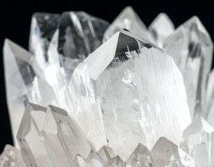 鉱物のアップ、クオーツ