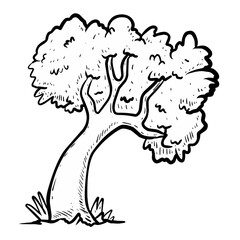 Sketch illustration of a tree