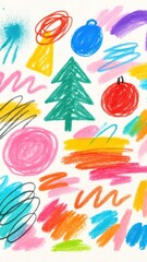 Fototapeta premium Colorful abstract holiday illustration.