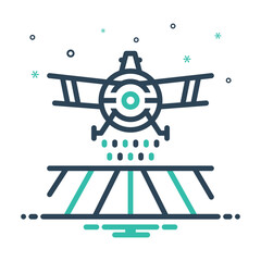Mix icon for crop dusting