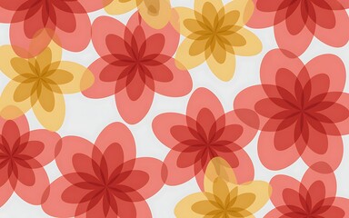 Fototapeta premium Geometric Colorful Layered Lotus Flower Icon