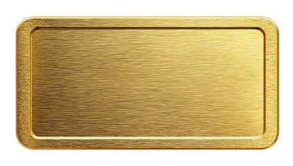 Gold metallic rectangular plate (1)
