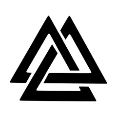 Minimalist download high resolution valknut symbol vector graphic representing norse mythology and pagan traditions art vacter Vacter
