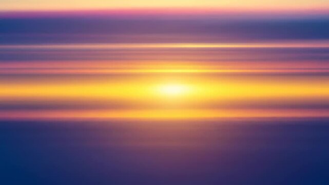 Golden light bleeds through abstract horizontal bands of soft color