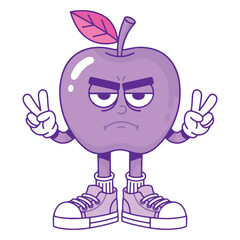 funny cartoon apple