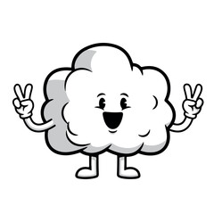 cartoon cloud vector illustration