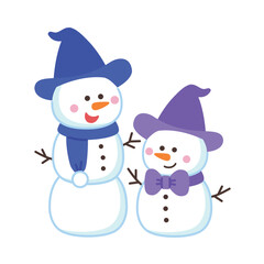 かわいい雪だるま