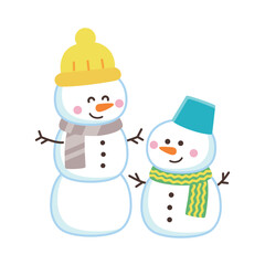 かわいい雪だるま