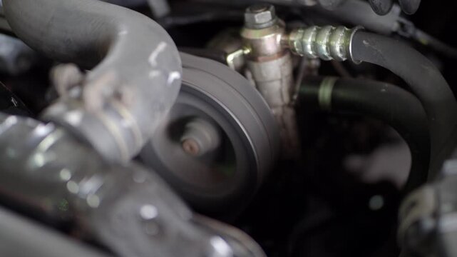 Start the engine and test the air bridge cable and motor check the operating system.