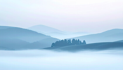 幻想的な霧の風景01, Fantasy Mist Landscape, generated by AI