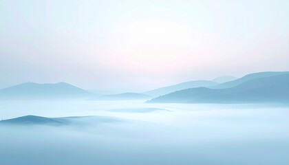 幻想的な霧の風景02, Fantasy Mist Landscape, generated by AI
