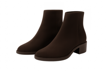 Brown suede ankle boots showing modern footwear fashion