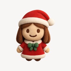 Cute festive plush toy illustration.