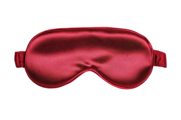 Crimson silk eye mask (1)