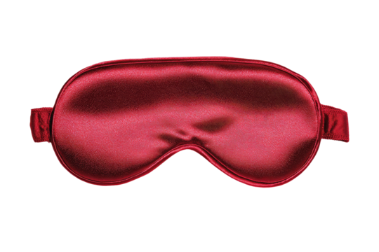 Crimson silk eye mask (1)
