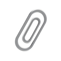 Silver paperclip graphic