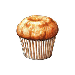 muffin hand drawn illustration