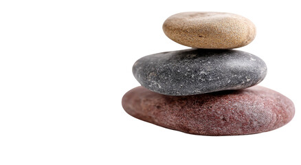 Stacked stones of varying colors