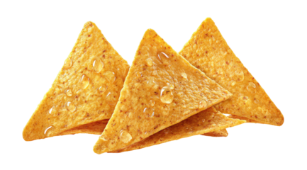 Three triangular tortilla chips (1)