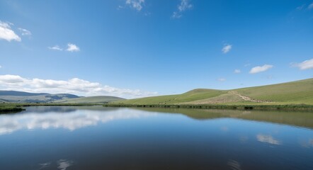 Obraz premium lake and mountains