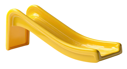 Yellow plastic slide