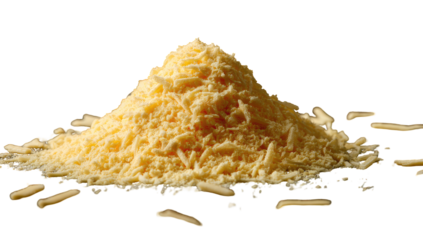 Pile of grated cheese