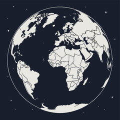 3D Earth map in soft plasticine style, eco-conscious design, global awareness, Earth Day theme, vibrant vector illustration.