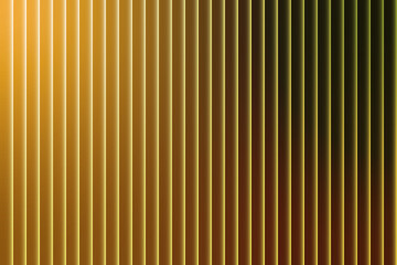 Obraz premium Golden gradient striped background with light leak effect, for website or presentation, overlay texture