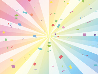 紙吹雪集中線効果線平行線背景