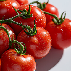 Harvesting fresh tomatoes garden food photography natural light close-up healthy eating
