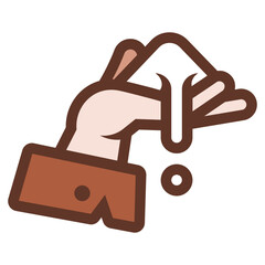 hand holding sugar icon