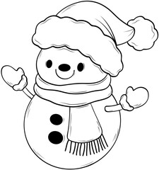 line snowman