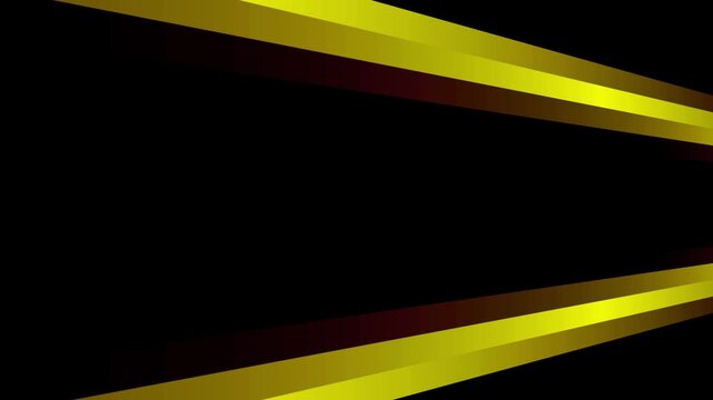 Golden light streak transition background, fast glowing yellow line motion stinger intro animation for video editing