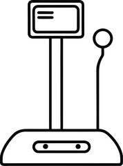 Smart Karaoke Station Line Art Transparent Background