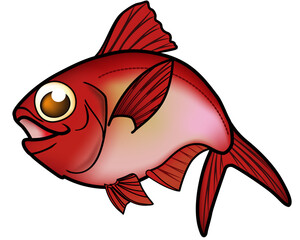 キンメダイ　かわいい　キャラクター　イラスト