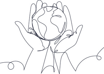 Hands Holding The Earth