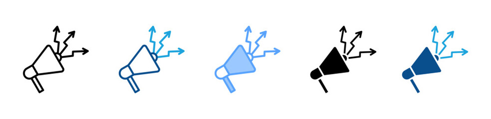 Line Graph icon sheet multiple style collection