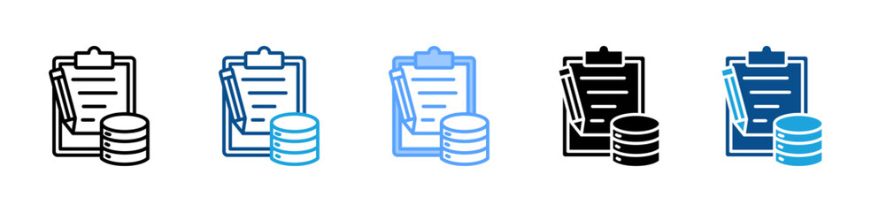 Reference Data icon sheet multiple style collection