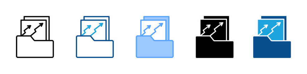 File Folder icon sheet multiple style collection