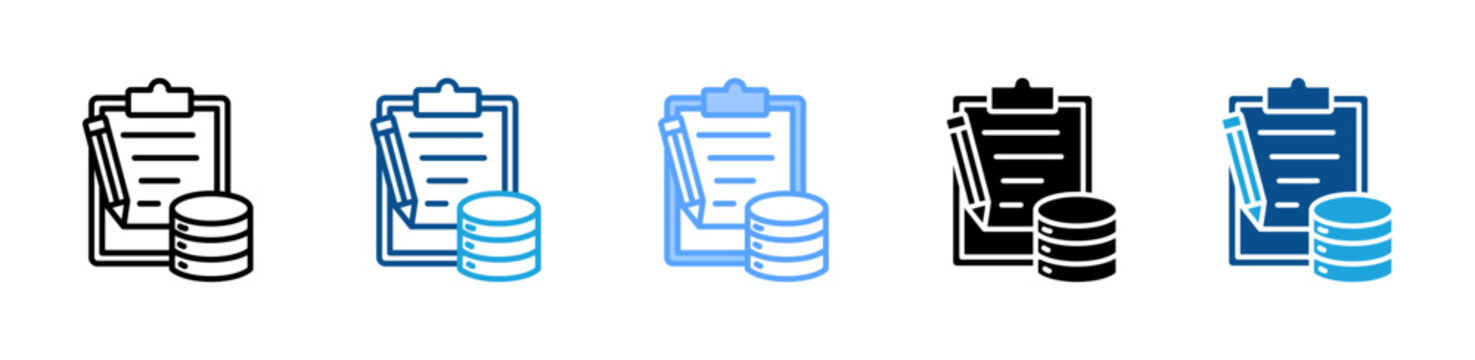 Reference Data icon sheet multiple style collection