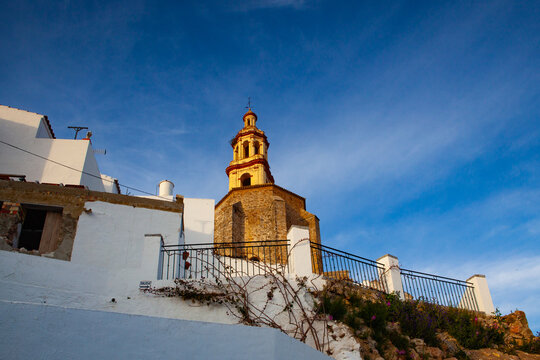 Tower of the Church of Nuestra Senora de la Encarnacion, Olvera,