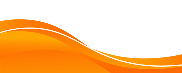 Vector orange line background curve element with white space for text and message design, overlapping layers, Modern design © Pandawa