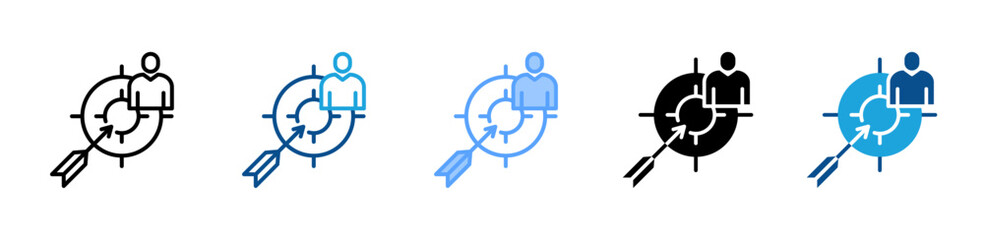 Target Person icon sheet multiple style collection
