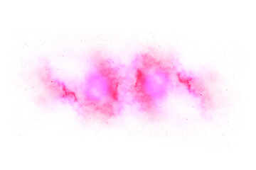 Transparent colour smoke gas clouds steam effect cutout.