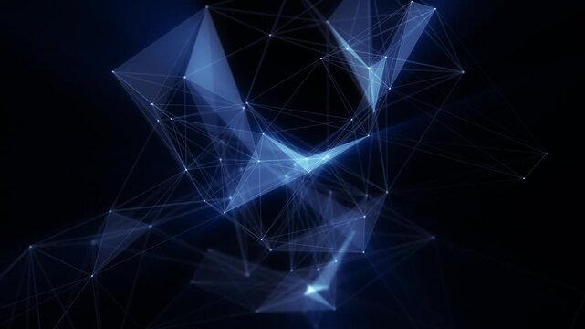 Artificial intelligence, data technology and scientific animation. 3d rendering. Seamless loop 4K	 - Powered by Adobe