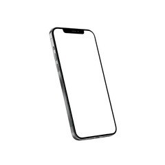 Sleek modern smartphone with blank screen for app promotion, UI design mockups, or responsive website display with a professional and elegant touch