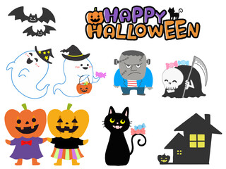 可愛いハロウィンキャラクター